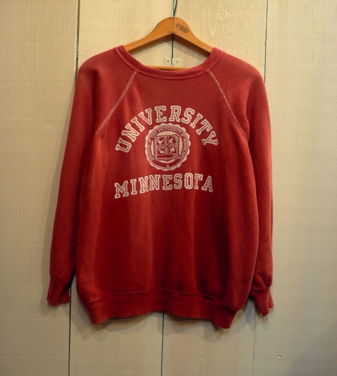 50s BRENT Freedom Sleeve W-face Front-V 2tone Sweat(オートミール