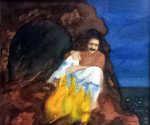 "Assisi - Baba at the cave " ; Courtesy of Don McBride