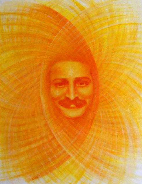 This painting appeared on the cover of the Meher Baba Australia newsletter issue June-August 2013