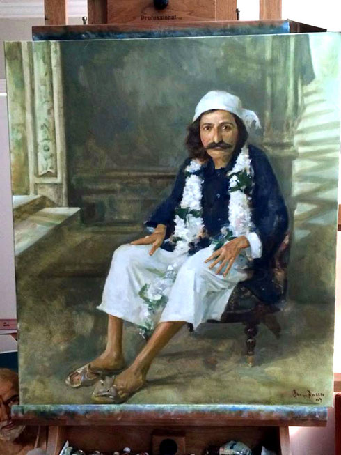2014 : Current painting in his studio