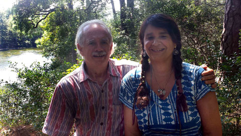 Nan with Jeff - Sept.2013 - Meher Spiritual Center, Myrtle Beach, S.C. - Photo taken by Anthony Zois