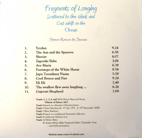 CD ; back cover