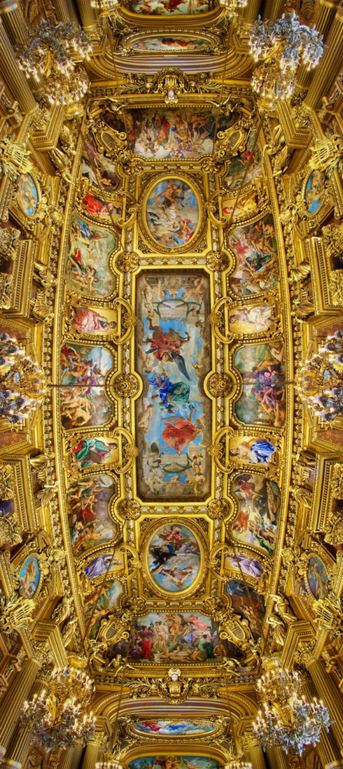 Ceiling, Opéra Garnier, Paris, France