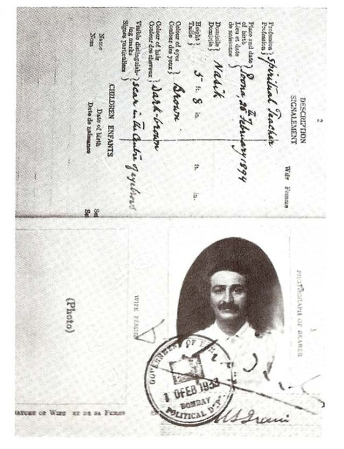 1930s M S Irani's Passport