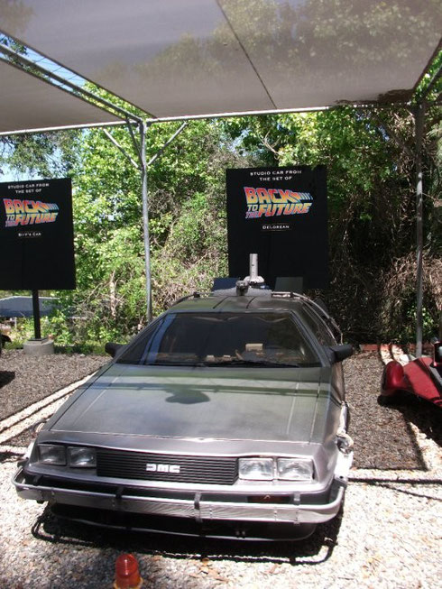 A look at the original DeLorean ("A Car") at the Universal Studio in Hollywood - April, 2010