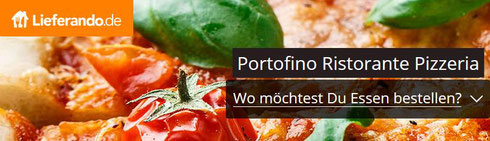 Lieferando Portofino Weinstadt Pizzeria Liefergebiet Essen bestellen Logo