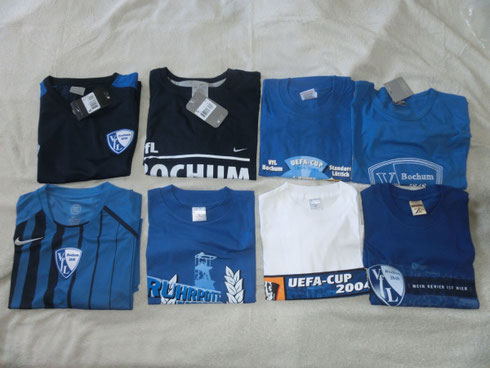 Fotos von T-Shirt und Trainings-Shirts des VfL Bochum