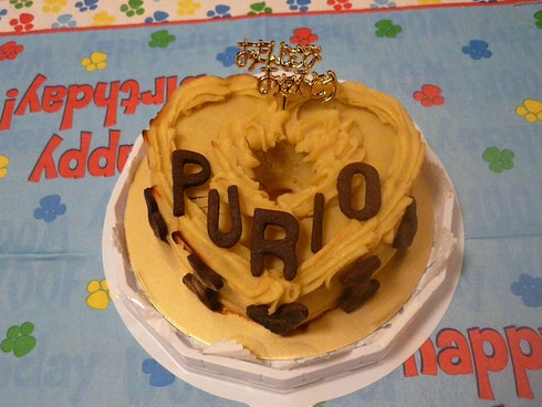 今年はスイートポテトミートケーキですヽ(^o^)丿チョコクッキーでデコりました(∩´∀`)∩