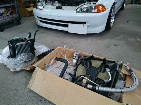 EK9 エアコン関係 ホンダ シビック タイプ R EK9 エアコンリフレッシュ（Snap-on