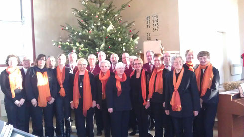 Der Gesangverein Weihnachten 2014 in der Erlöserkirche Krankenhagen