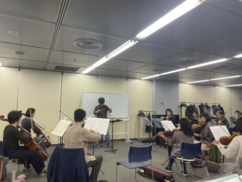 協奏曲練習中