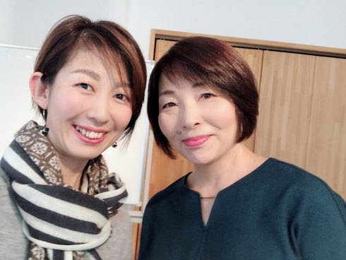 細田さんと。とってもあったかくて素敵な女性でした!!一気に大好きに^^