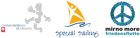 Logos vom Caritas-Zentrum St. Vinzenz, Special Sailing e.V., Mirno More