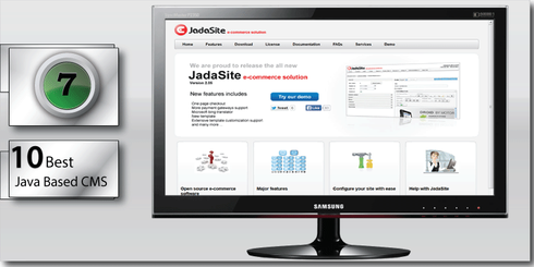 JadaSite comes in at number Seven on the 10 best Java based CMS