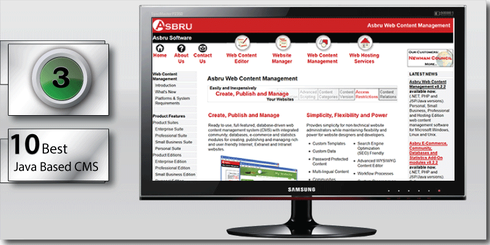 Asbru comes in at number Three on the 10 best Java based CMS