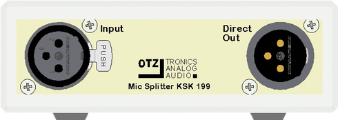 Passive mic/line splitter