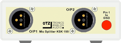 Passive mic/line splitter