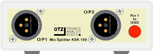 Passive mic/line splitter