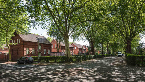 Die Arbeitersiedlung Ziethenstraße in Lünen im Ruhrgebiet