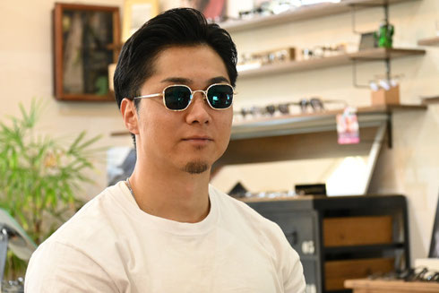 ◎フレーム：GROOVER SPECTALES／HORNET　◎レンズ：TALEX／TRUEVIEW FOCUS