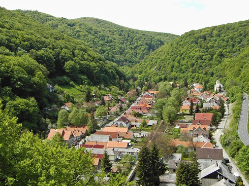 Scenic view to the valley of Felsőhámor