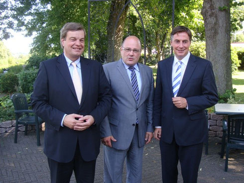 PSts Enak Ferlemann, PSts Steffen Kampeter, CDU-Landesvorsitzender David McAllister