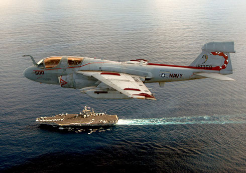EA-6B Prowler dell' Electronic Attack Squadron 132 "Scorpions" / © USN