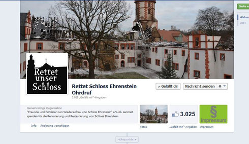 Bild: facebook.de/rettetunserschloss
