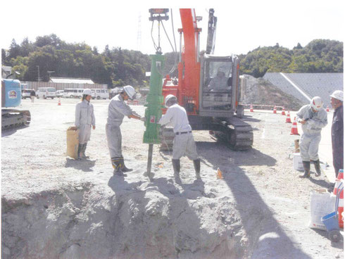 ビッガー割岩作業状況