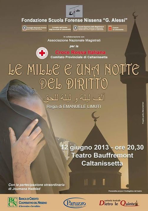 Le mille e una notte del diritto -  Teatro Bauffremont - Caltanissetta 16 giugno 2013