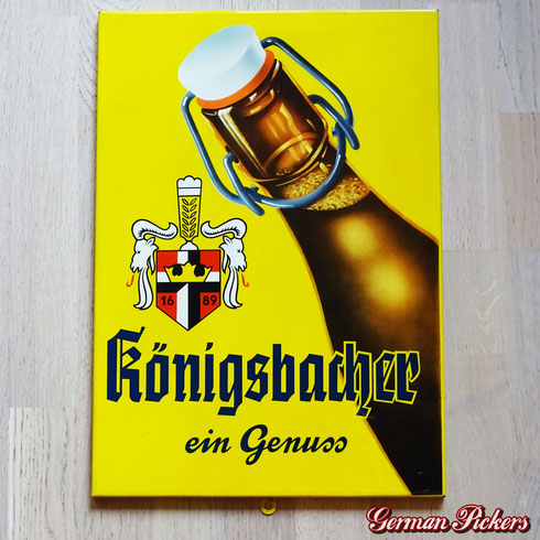 Königsbacher Pils - Blechschild  Deutschland um 1960  33 x 50 cm, C. ROBERT DOLD Offenburg 