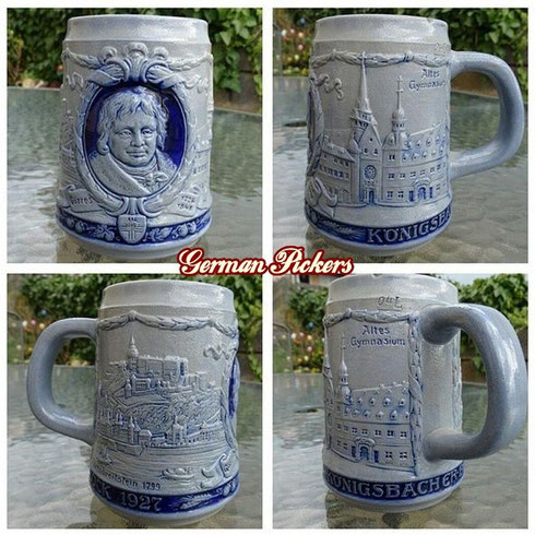 Königsbacher Bräu Koblenz 1927  Bock Bierkrug  Steingut Merkelbach Bockbier  