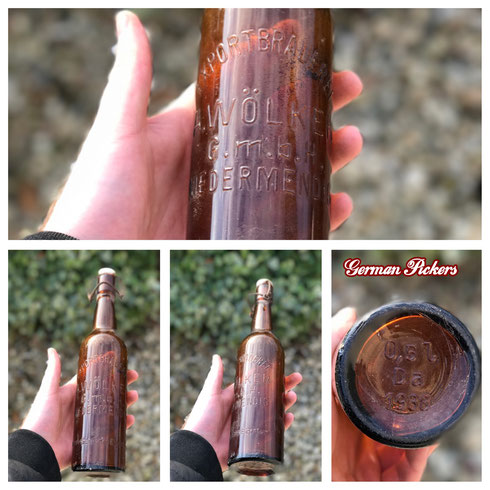 Historische / Antike Bierflasche:  Wölker Brauerei  Koblenz Niedermendig  aus dem jahr 1938 