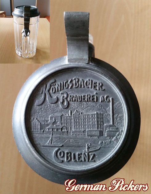 Königsbacher Bräu Coblenz / Koblenz  Bierkrüge  um 1900 