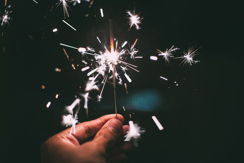 Bild: Wunderkerze an Silvester in Berlin
