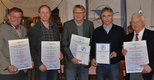 Uli Schwenger, Gert Bräutigam, Thomas Lückert, Rainer Fröhlich und Wolfgang Trube (v.l.n.r.)