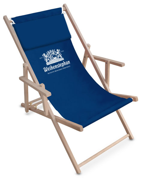 Liegestühle bedrucken Liegestuhl mit Logo S1 Event