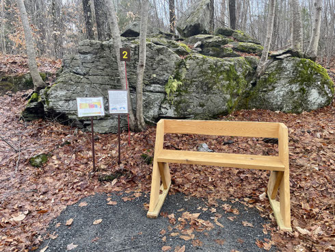 This stop gives an explanation of the index minerals present in the exposed bedrock and how these minerals can be used to determine the depth at which the rock formed.