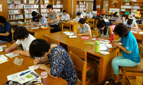 東京 太田青空学校での「色育講座」（2012年8月）