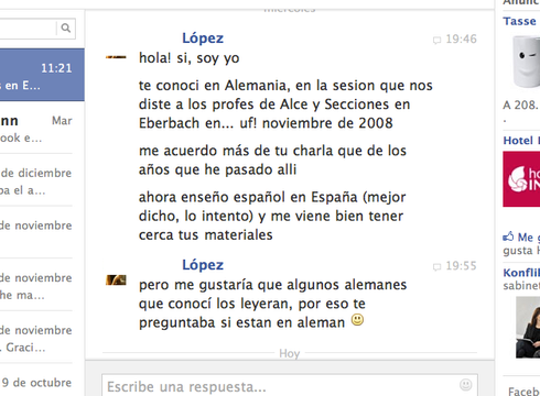 Opinión de ___ López en Facebook 