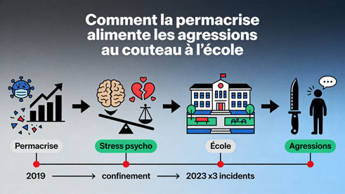 Comment la permacrise alimente les agressions au couteau à l’école