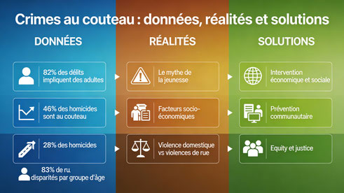 Crimes au couteau - données, réalités et solutions