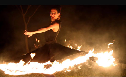 espectáculo de fuego Cadiz