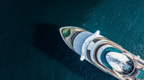 Kreuzfahrtschiff Vogelperspektive 2026