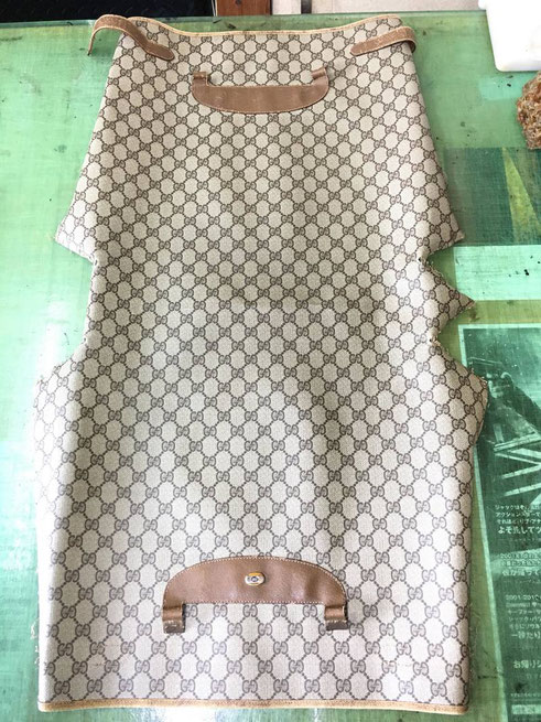 グッチ(Gucci)ブランド品リメイク。トートバッグをショルダーバッグへリメイク