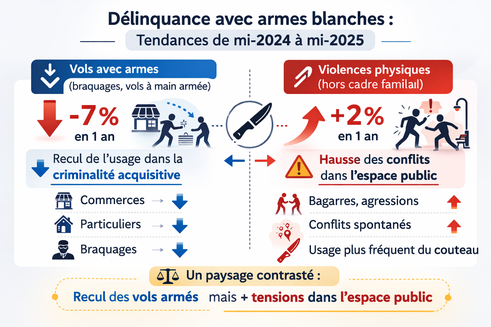 Tendances des types de délinquance