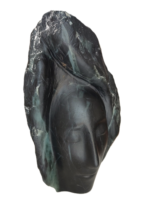 Heidrun Feistner: Die Zypresse / Stein / Wörlitzer Steine / 25,5 cm / 2026 / Foto HF