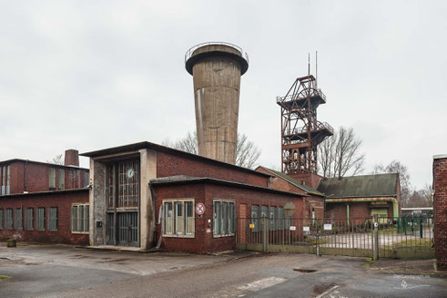 Fördergerüst der Zeche General Blumenthal Schacht 7 in Recklinghausen im Ruhrgebiet