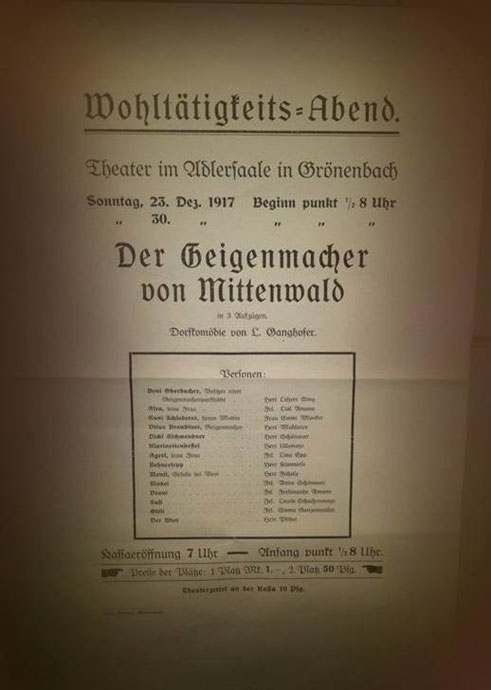 Theater Plakat Voranzeige