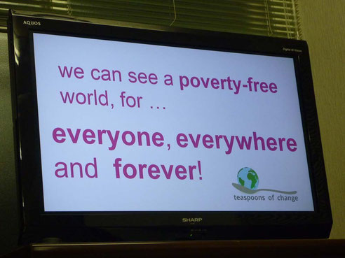 貧困のない世界をみんなで作っていきましょう。